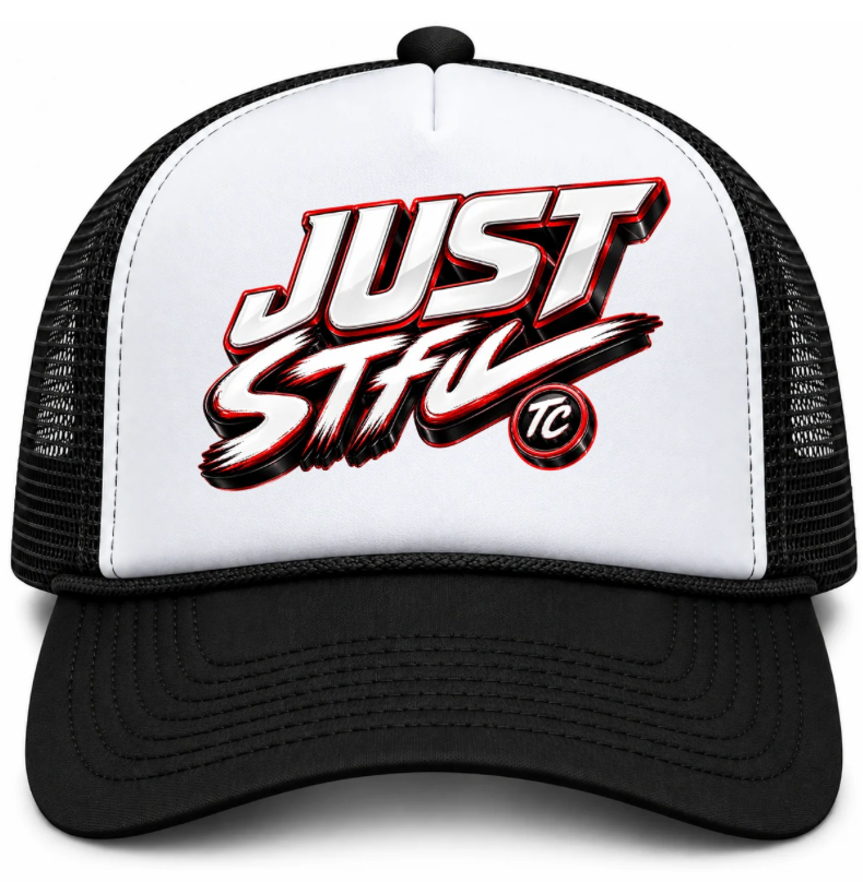 JUST (STFU) TRUCKER HAT